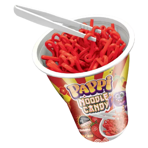 PAPPI NOODLE CANDY STRAWBERRY 60 G