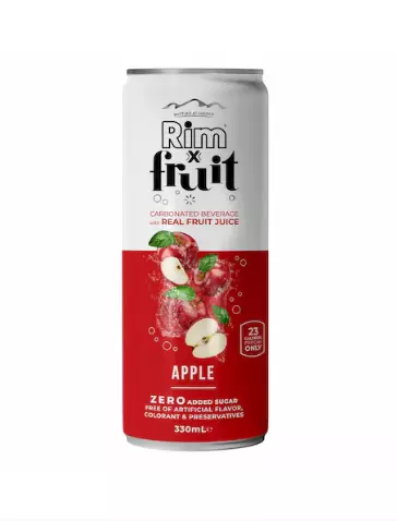 RIM X FRUIT CARBONATED BEVERAGE APPLE 330 ML