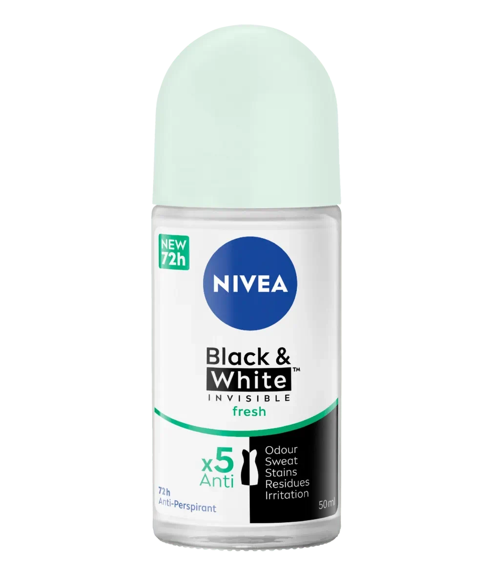 NIVEA ROLL ON BLACK & WHITE INVISIBLE FRESH 50ML