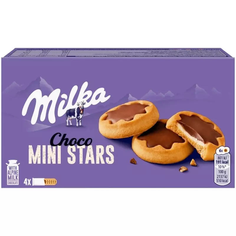 MILKA CHOCO MINI STAR 150G  