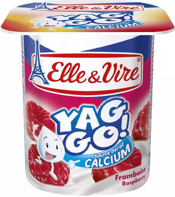 ELLE & VIRE YAGGO RASPBERRY 125G