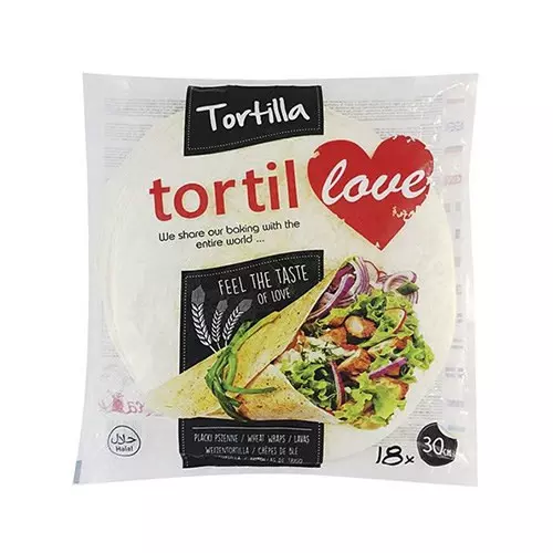 TORTILLOVE WHEAT FLOUR WRAP 30 CM *8 