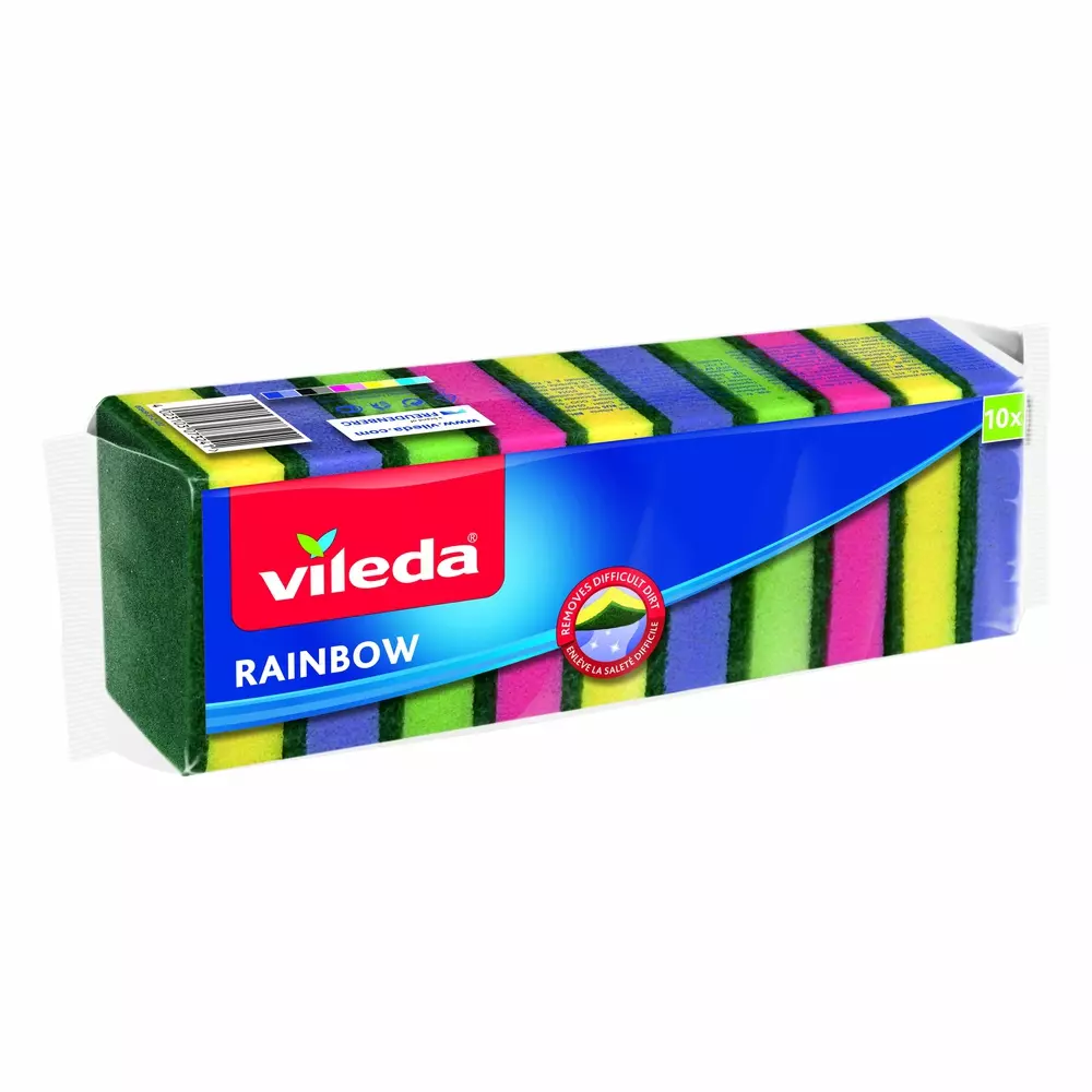 VILEDA RAINBOW SPONGE*10