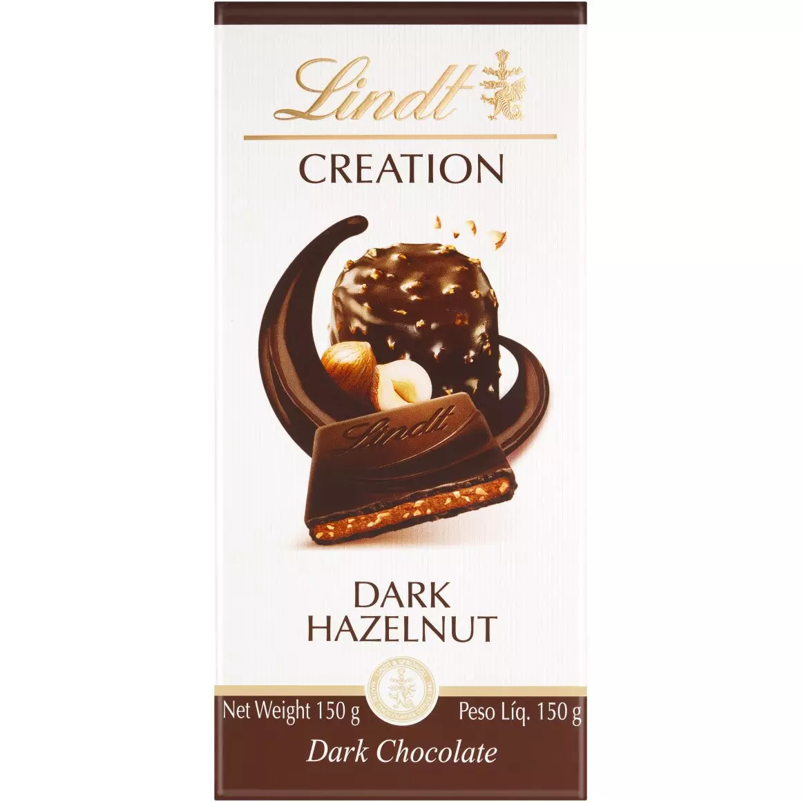 LINDT CREATION DARK HAZELNUT 150 G