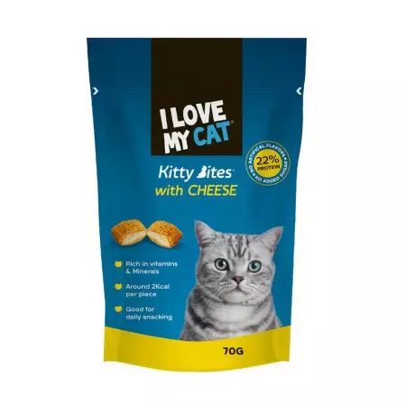 I LOVE MY CAT KITTY BITE WITH CHEESE 70 G