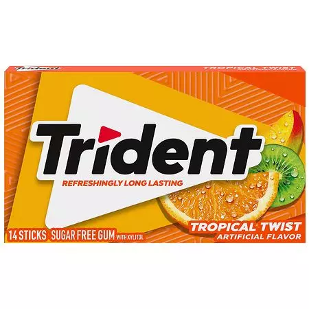 TRIDENT CHEWING GUM TROPICAL TWIST SF *14 