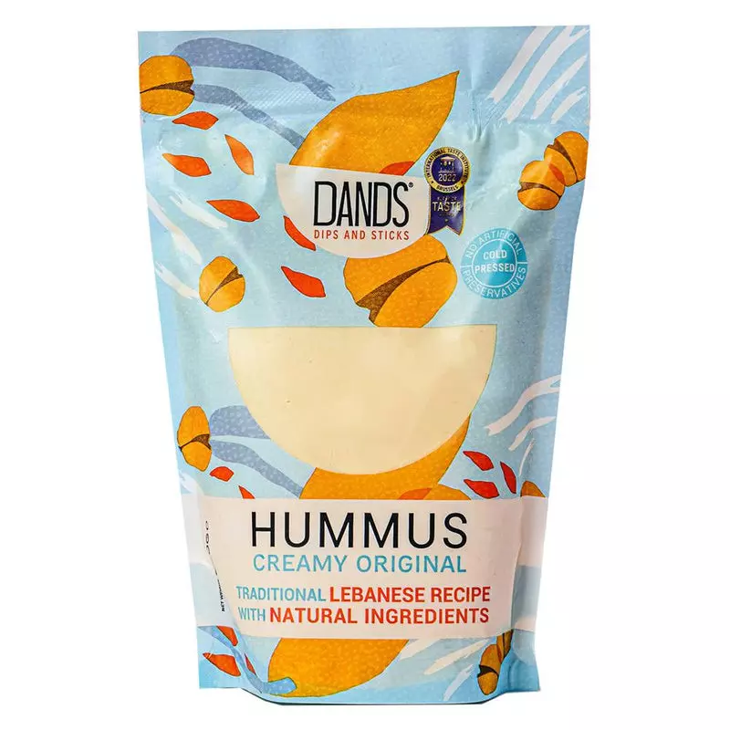 DANDS DIPS AND STICKS HUMMUS CREAMY ORIGINAL 350 G