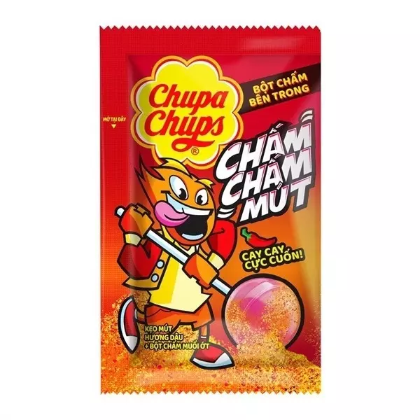 CHUPA CHUPS CHAM CHAM SPICY LOLLIPOP 8 G