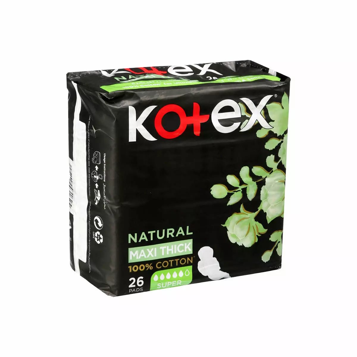 KOTEX NATURAL MAXI PROTECT SUPER *26