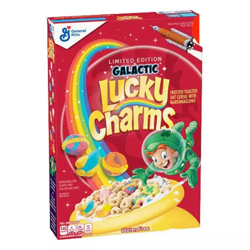 GENERAL MILLS LUCKY CHARMS CEREAL FAMILY SIZE 527G