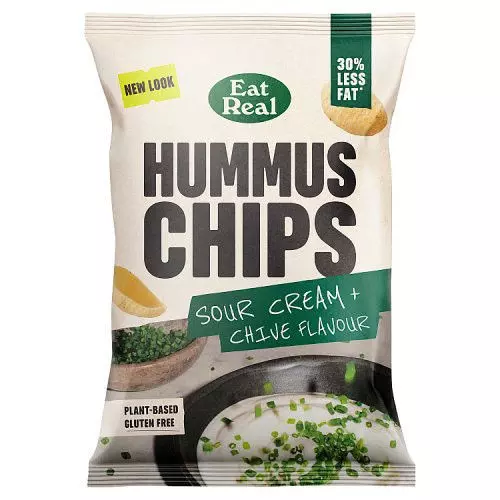EAT REAL HUMMUS SOUR CREAM & CHIVE CHIPS 110G 
