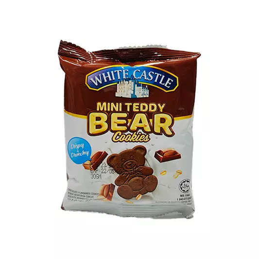 WHITE CASTLE MINI CHOCO TEDDY BEAR COOKIES 30G 