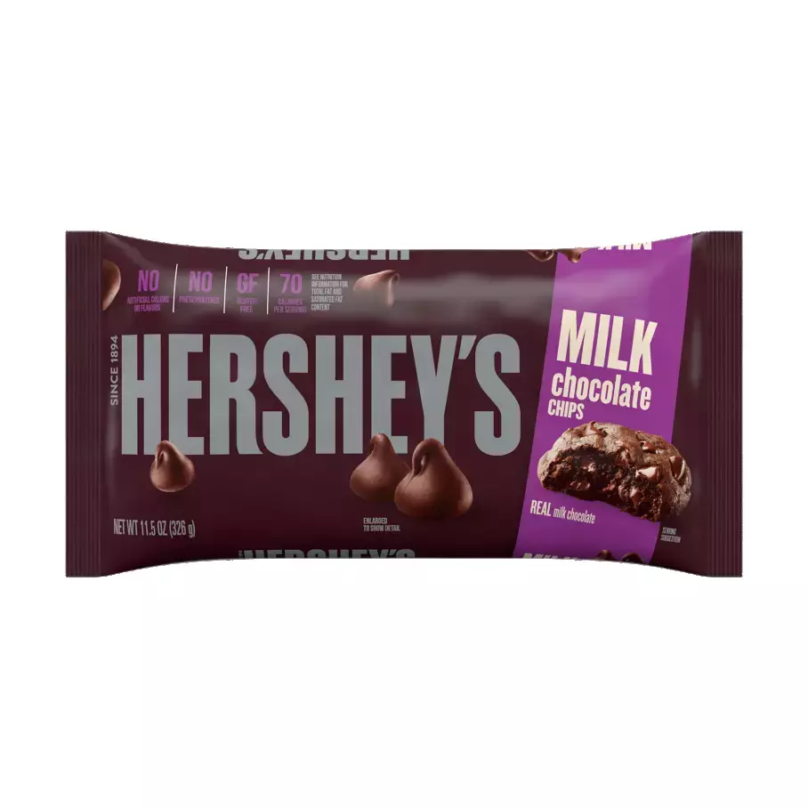 HERSHEYS CHIPS MILK CHOCO 340G 