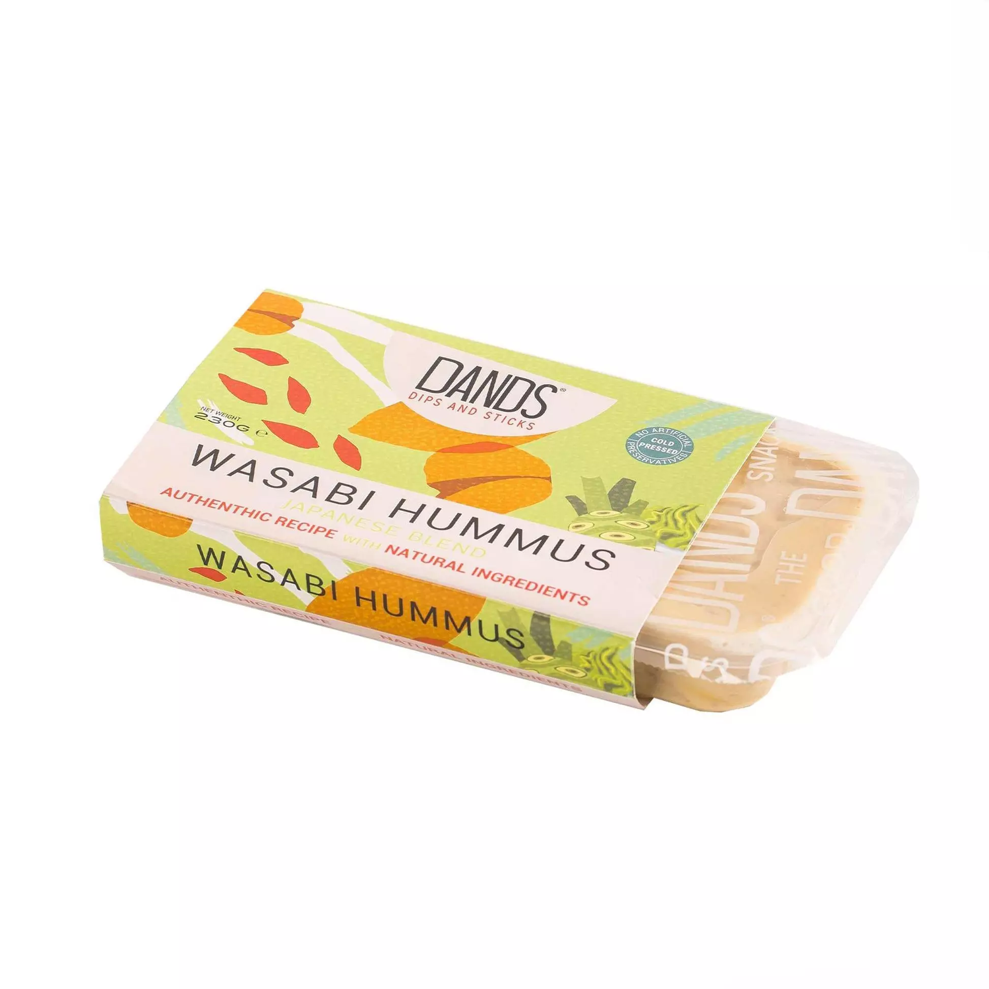 DANDS DIPS AND STICKS WASABI HUMMUS 230 G