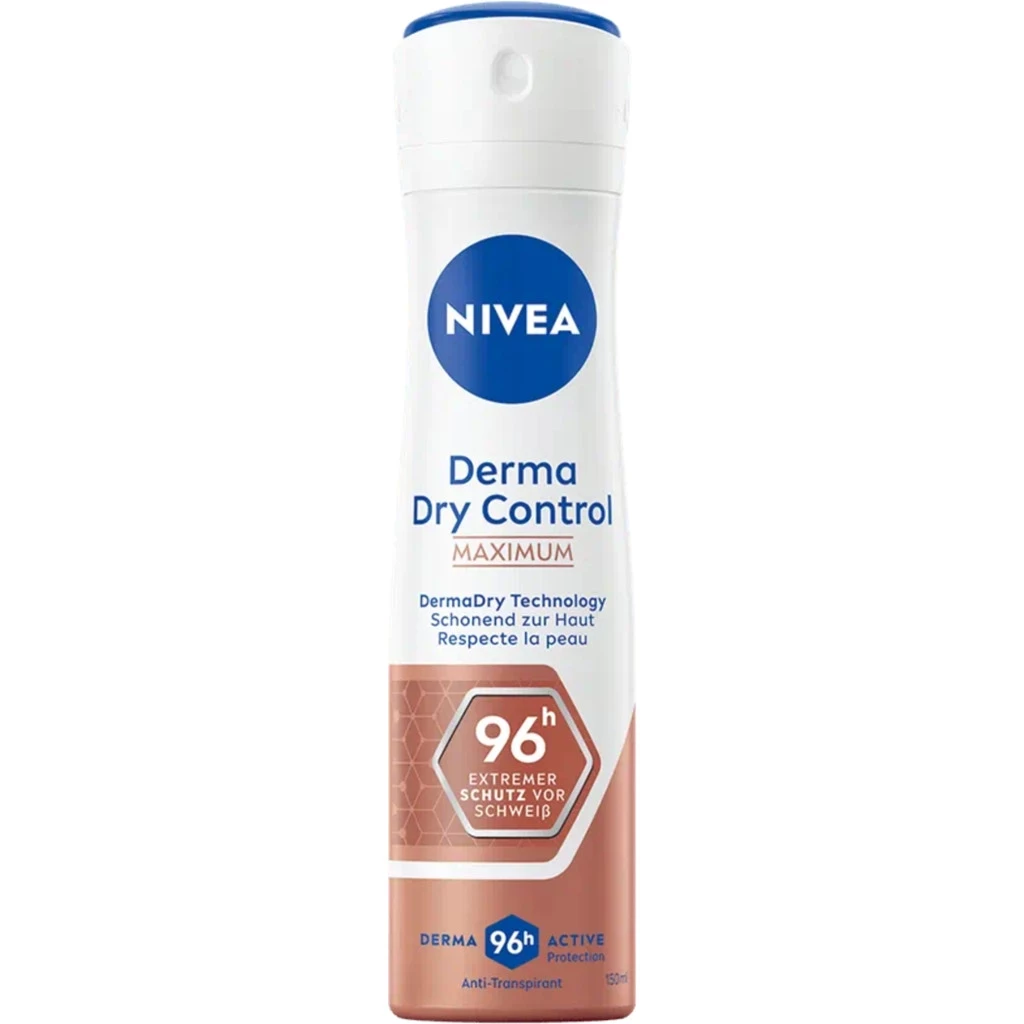 NIVEA DEO DERMA DRY CONTROL MAXIMUM 150 ML