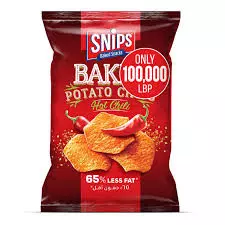 SNIPS HOT CHILI POTATO CHIPS 165 G