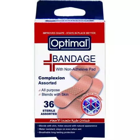 OPTIMAL BANDAGE COMPLEION ASSORTED *36