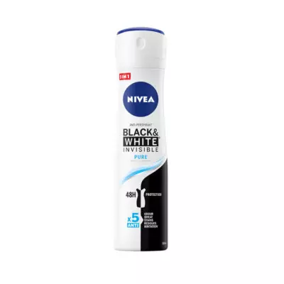 NIVEA DEO BLACK & WHITE INVISIBLE PURE 150 ML