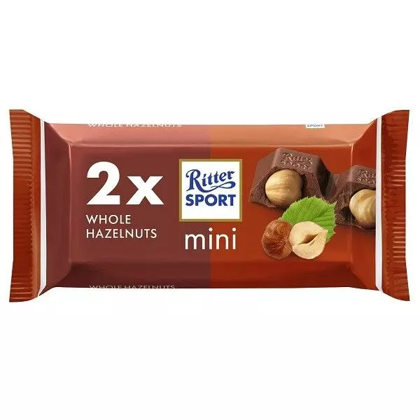 RITTER SPORT MINI 2PACK WHOLE HAZ 33.34G 