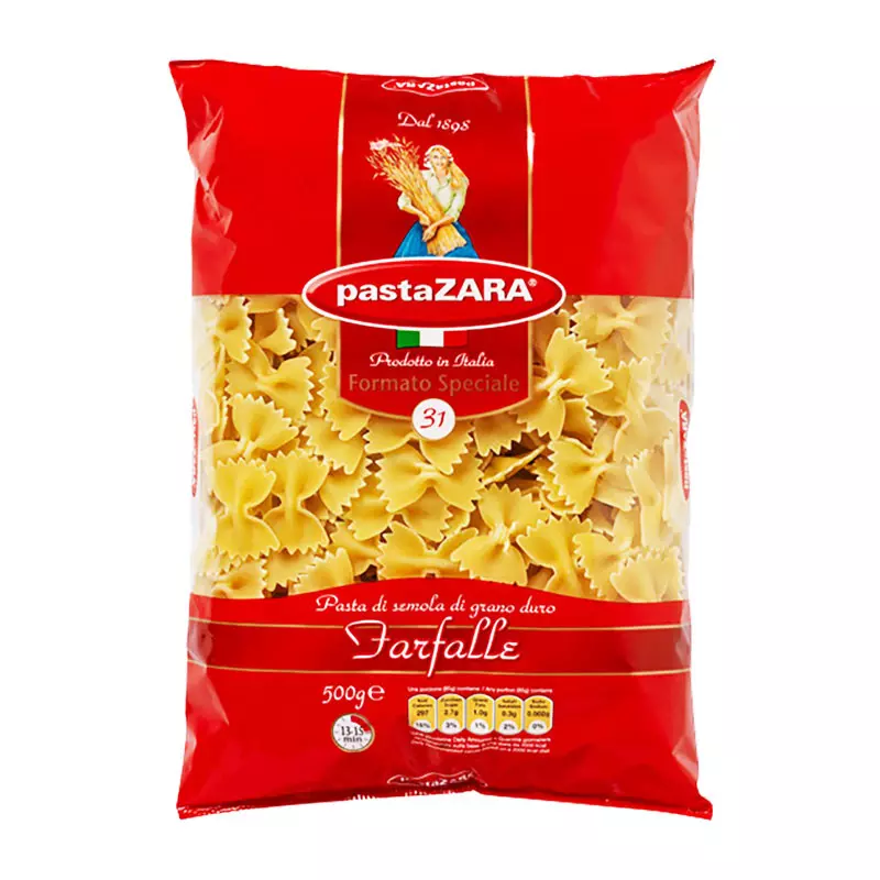 PASTA ZARA FARFALLE 500G 