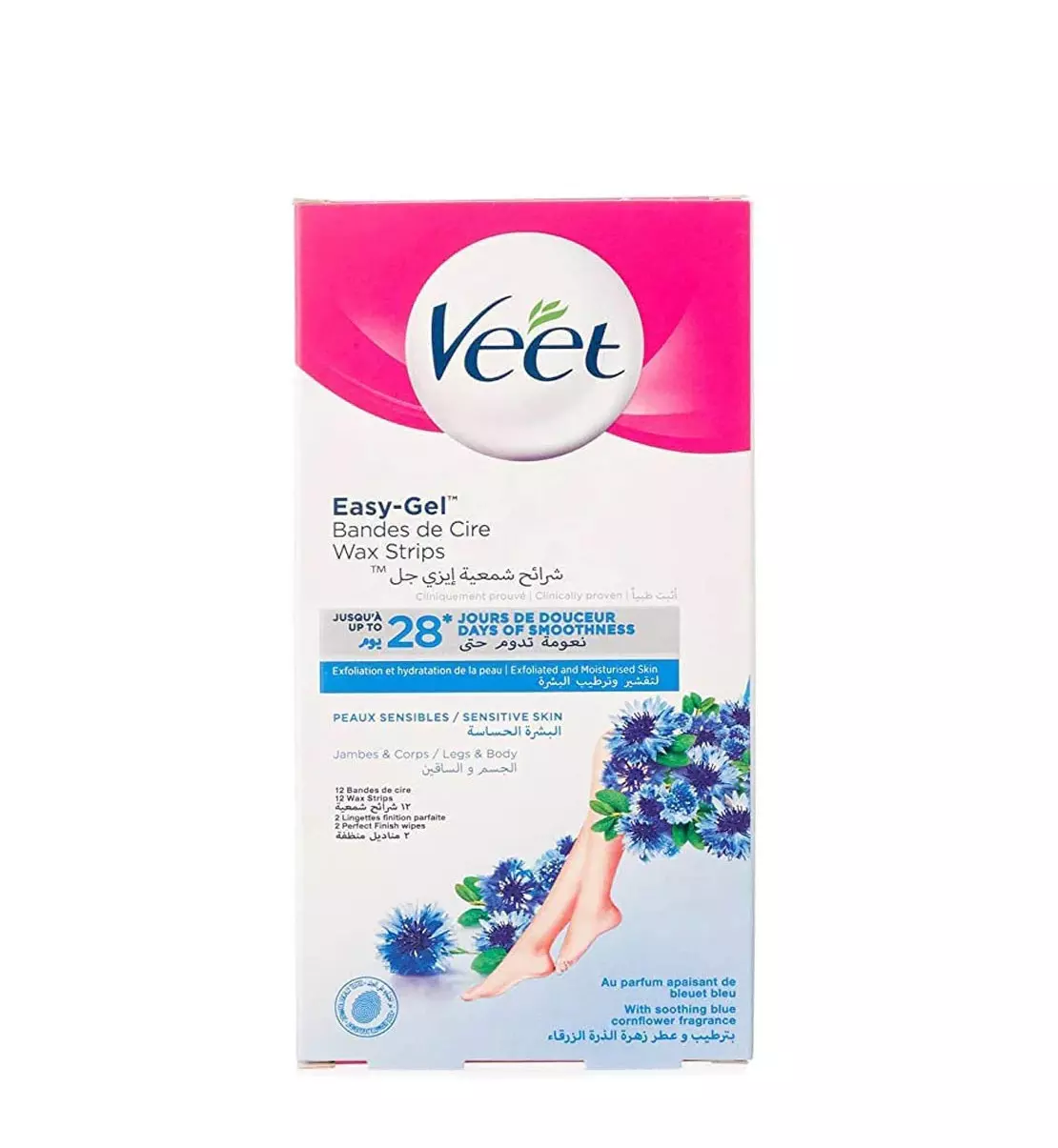 VEET BODY & LEGS WAX STRIPS FOR SENSITIVE SKIN *20