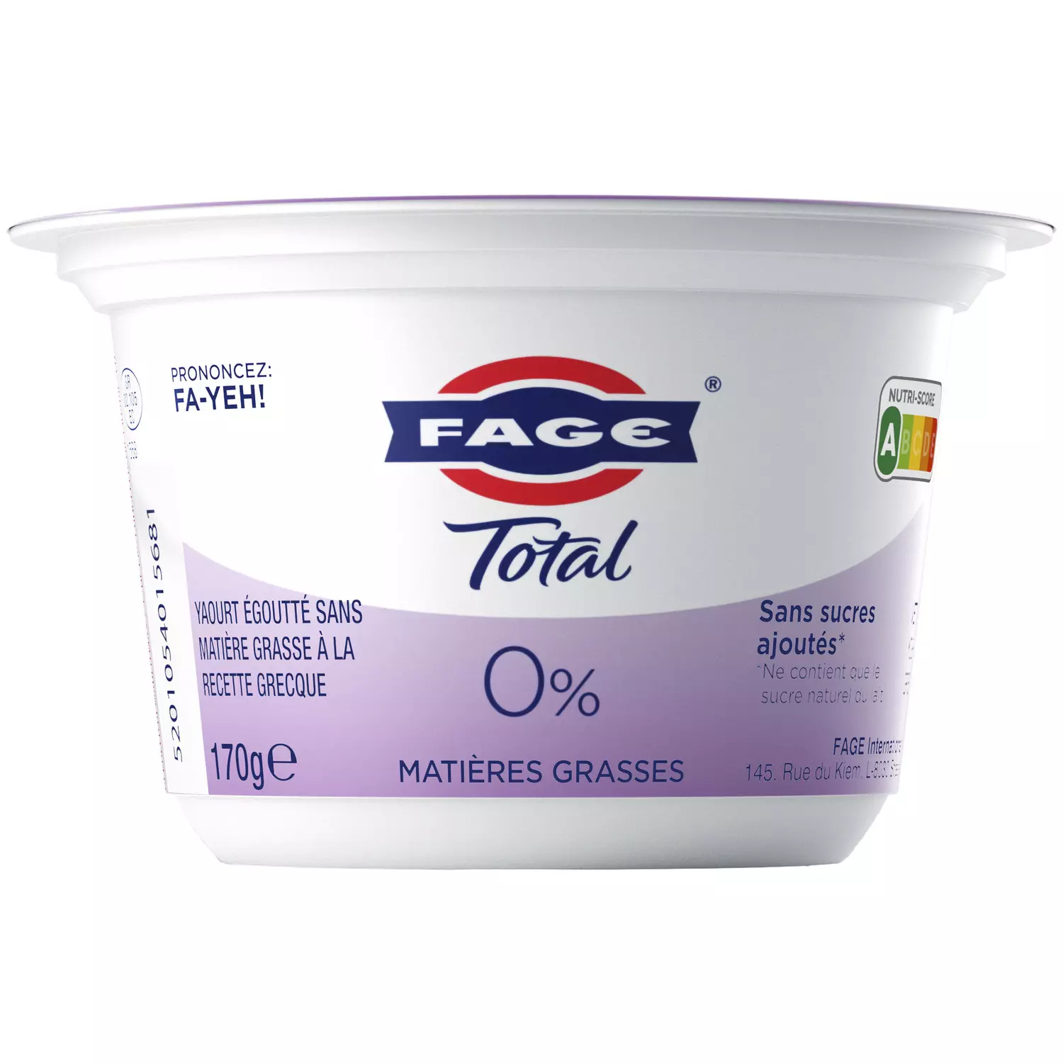 FAGE YOGURT TOTAL 0 % 170 G