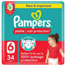 PAMPERS PANTS *34 #6 16+ KG