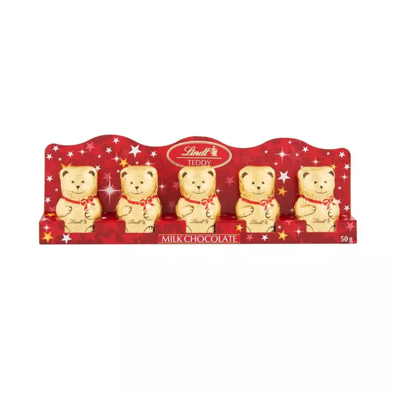 LINDT TEDDY MINI PERFORATED *5 10 G