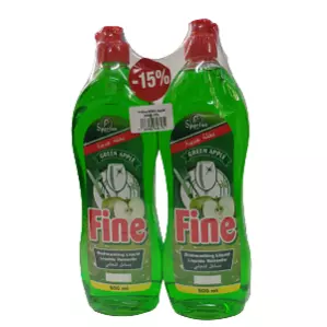 FINE DISHWASHING LIQUID APPLE *2 800ML -15%