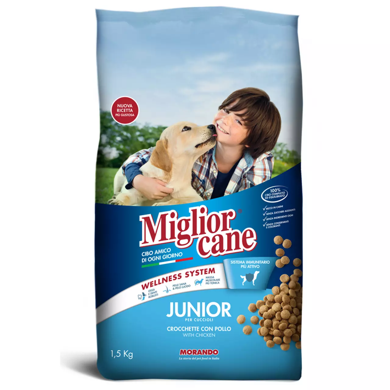 MIGLIOR CANE JUNIOR CROCHHETTE  WITH CHICKEN 1.5KG
