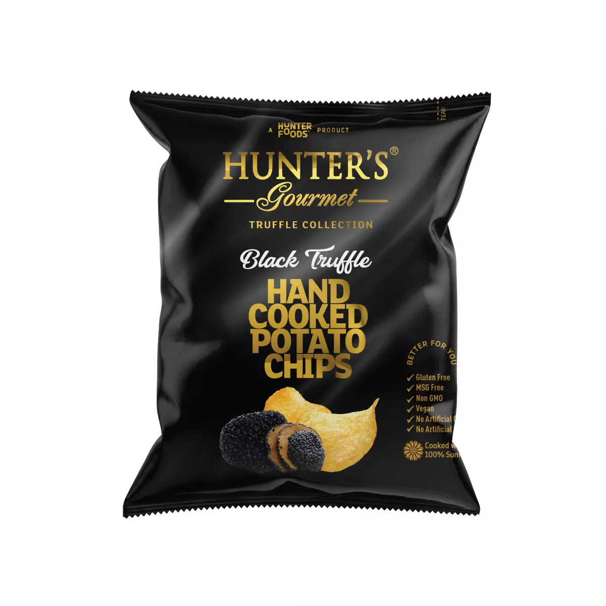 HUNTER BLACK TRUFFLE POTATO CHIPS 40G 