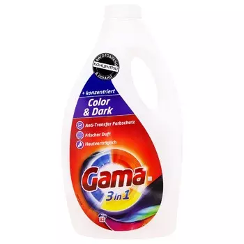 GAMA LAUNDRY DETERGENT COLORS 7 DARKS 1.2 L