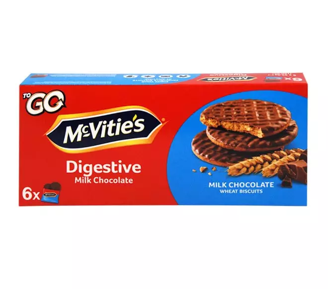 MCVITIES DIGESTIVE MILK CHOCOLATE GO 199.8G