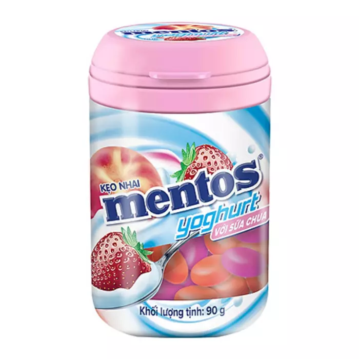 MENTOS GUM YOGHURT STRAWBERRY 90 G