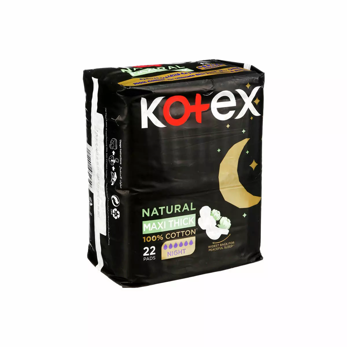 KOTEX NATURAL MAXI PROTECT NIGHT*22