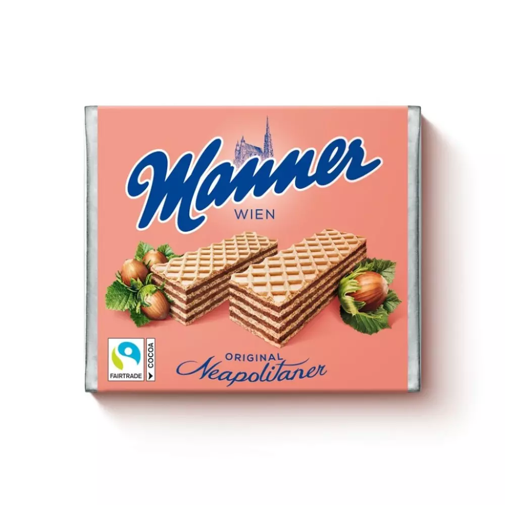 MANNERORIGINAL NEAPOLITAN HAZELNUT WAFERS 75 G