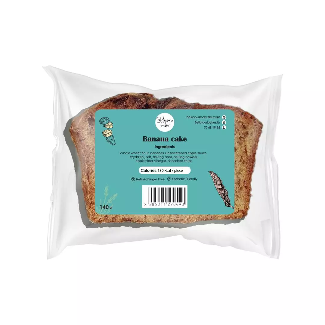 BELICIOUS BAKES BANANA CAKE 140G