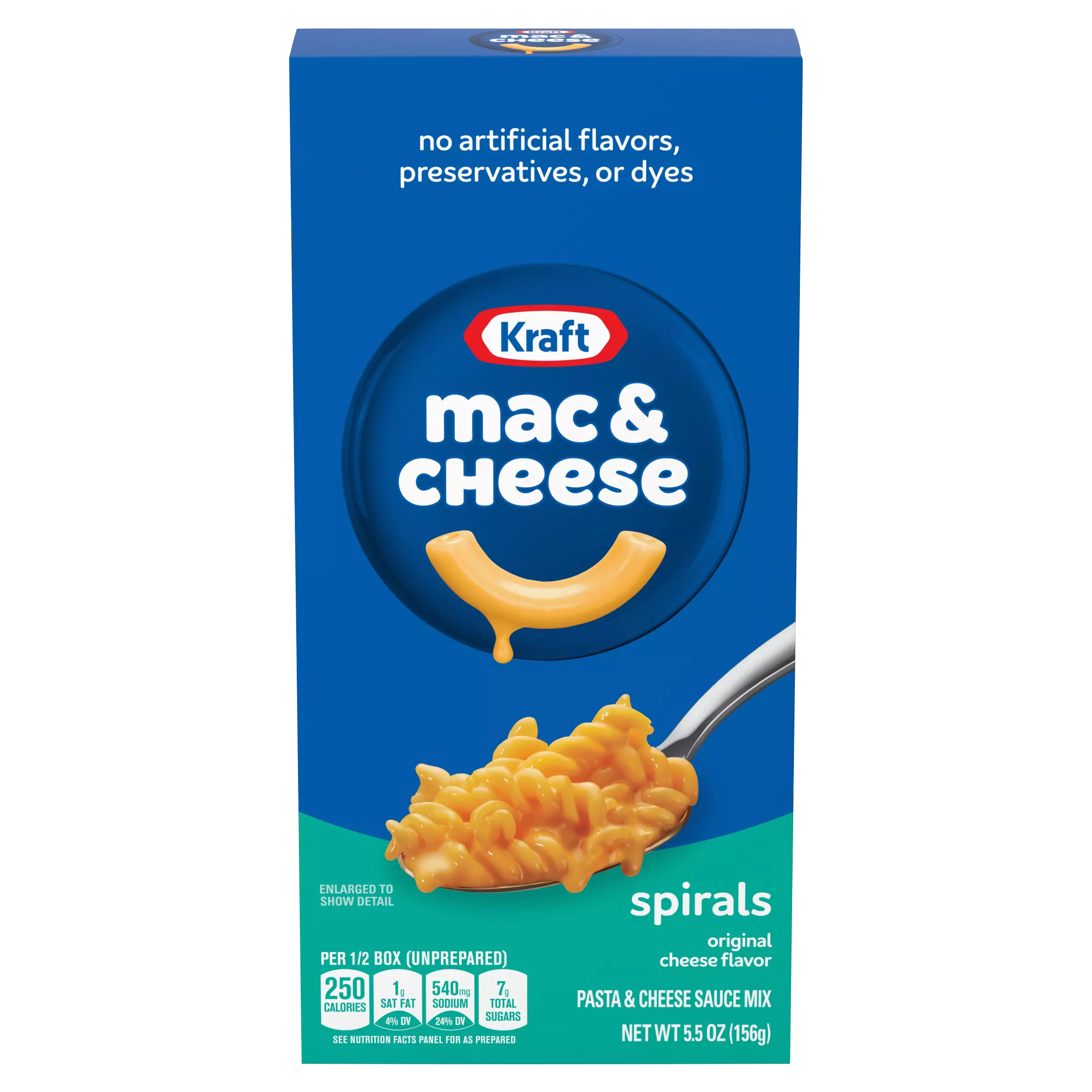KRAFT MAC & CHEESE SPIRALS 156G 