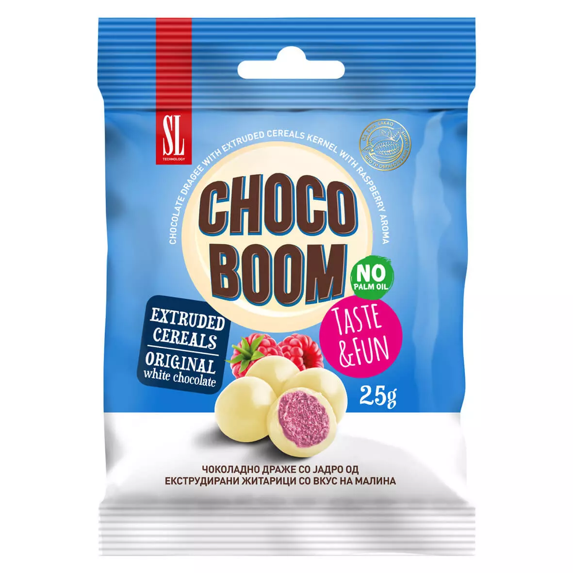 CHOCO CEREALS RASPBERRY 25G 