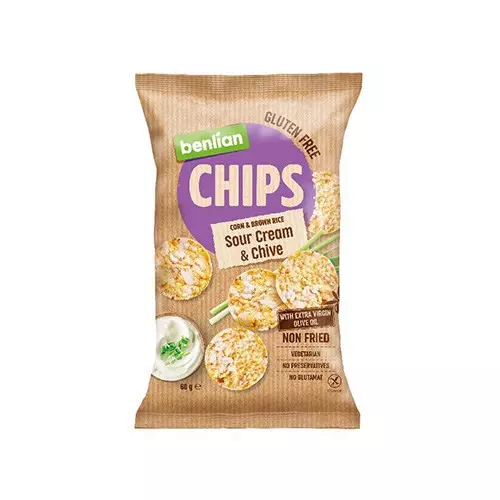 BENLIAN CHIPS SOUR CREAM & CHIVE 60G