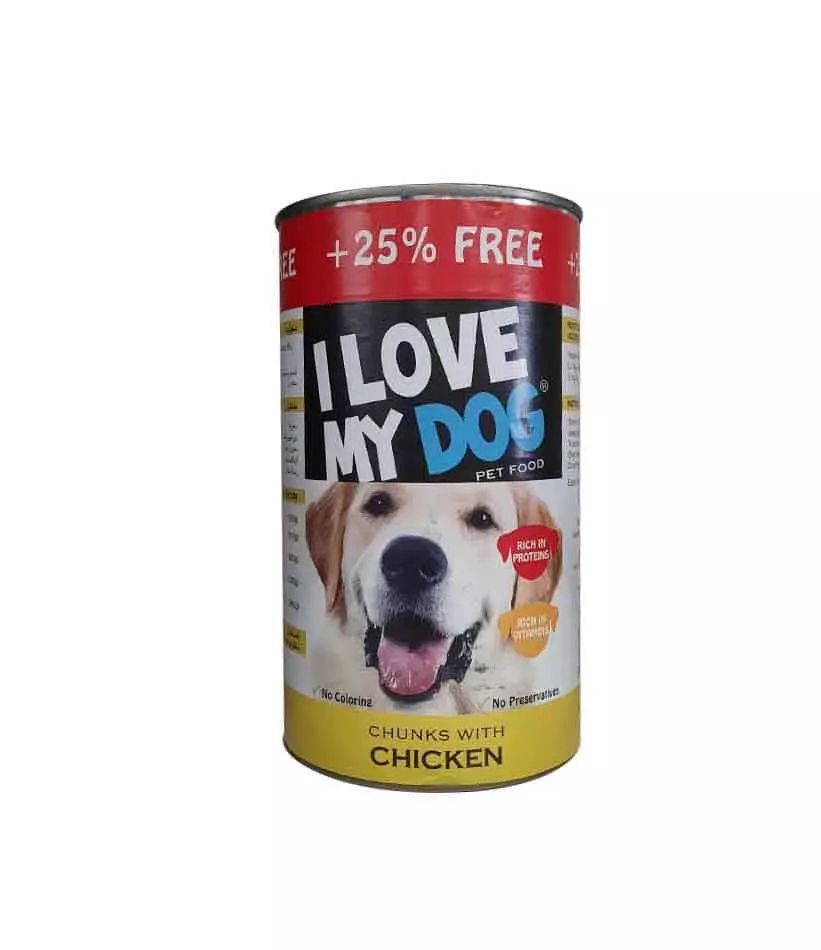 I LOVE MY DOG CHUNKS WITH CHICKEN 1230 G
