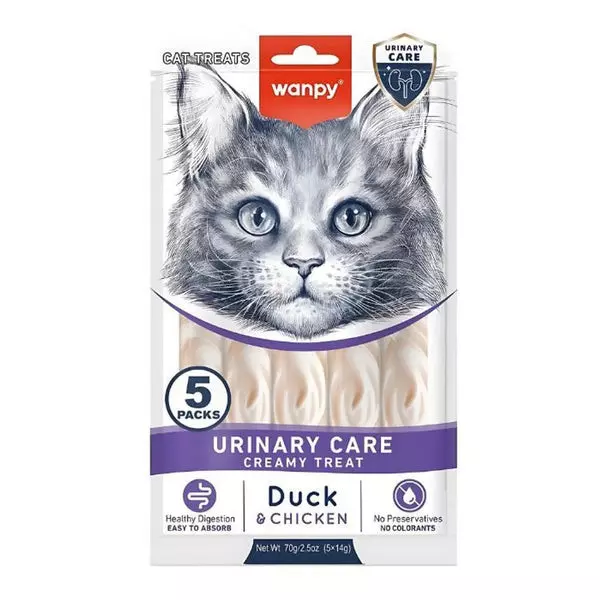 WANPY CAT CREAMY TREAT DUCK&CHICKEN 70 G 