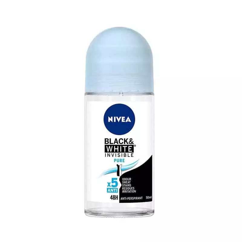 NIVEA ROLL ON BLACK & WHITE INVISIBLE PURE 50 ML
