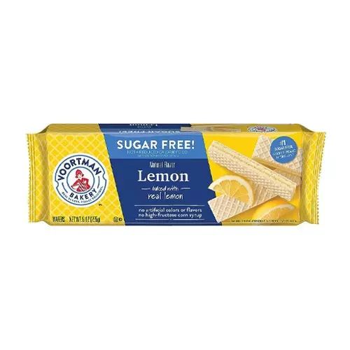 VOORTMAN WAFER SUGAR FREE 255G LEMON