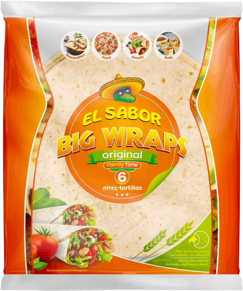 EL SABOR BIG WRAPS ORIGINAL *6 10 INCH