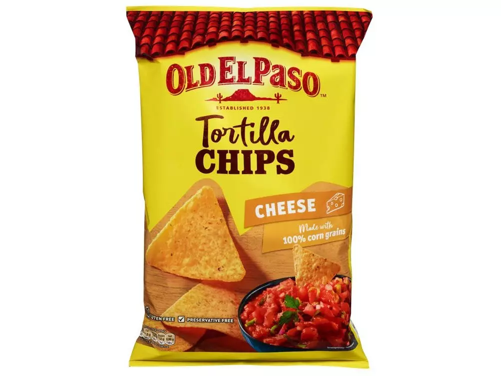 OLD EL PASO TORTILLA NACHIPS CHEESE 185G 