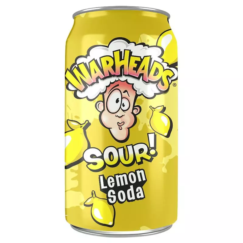 WARHEADS SOUR  LEMON SODA 330 ML