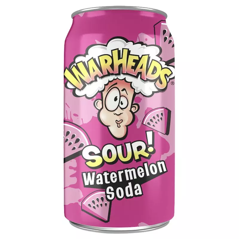 WARHEADS SOUR WATERMELON SODA 355ML