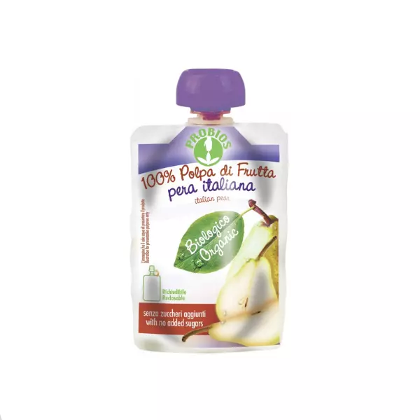 PROBIOS ORGANIC PULP WITH PEAR 100G 