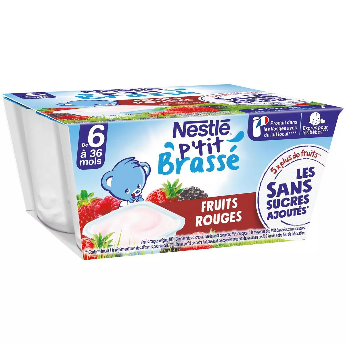 NESTLE PETIT BRASSE RED FRUITS *4 100 G
